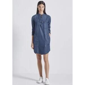 Current/Elliot B50 Dress Blue Denim Chambray Size 1 (Small/4) NWT